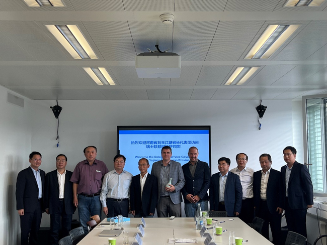 河南省副省长刘玉江博士率代表团访问EMPA